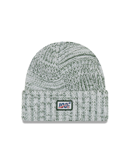 Tuque en tricot à revers avec logo de l'équipe Sideline de New Era de la NFL des Packers de Green Bay pour femmes