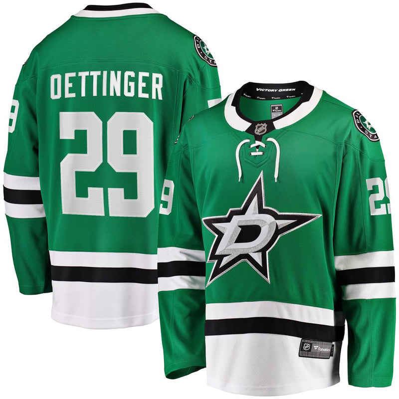 Chargez l&#39;image dans la visionneuse de la galerie, Jake Oettinger Dallas Stars NHL Fanatics Breakaway Maillot Domicile
