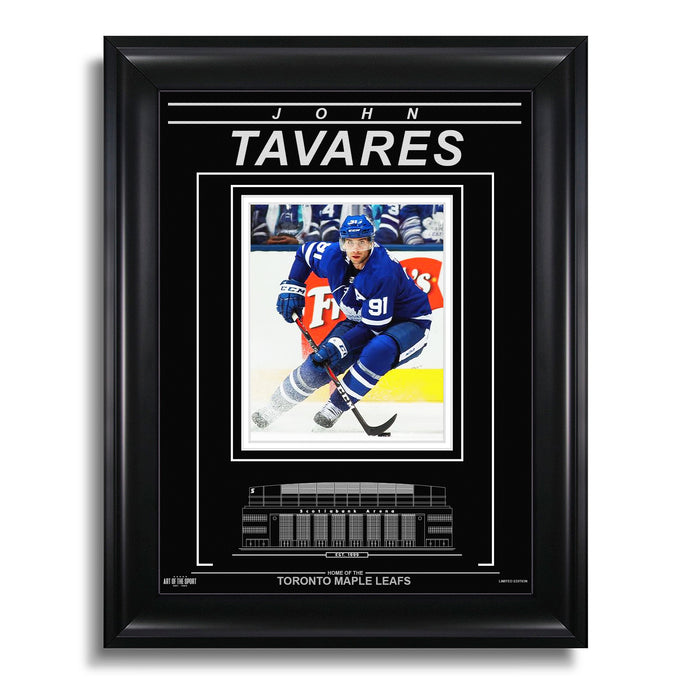 John Tavares Toronto Maple Leafs Engraved Framed Photo - Action