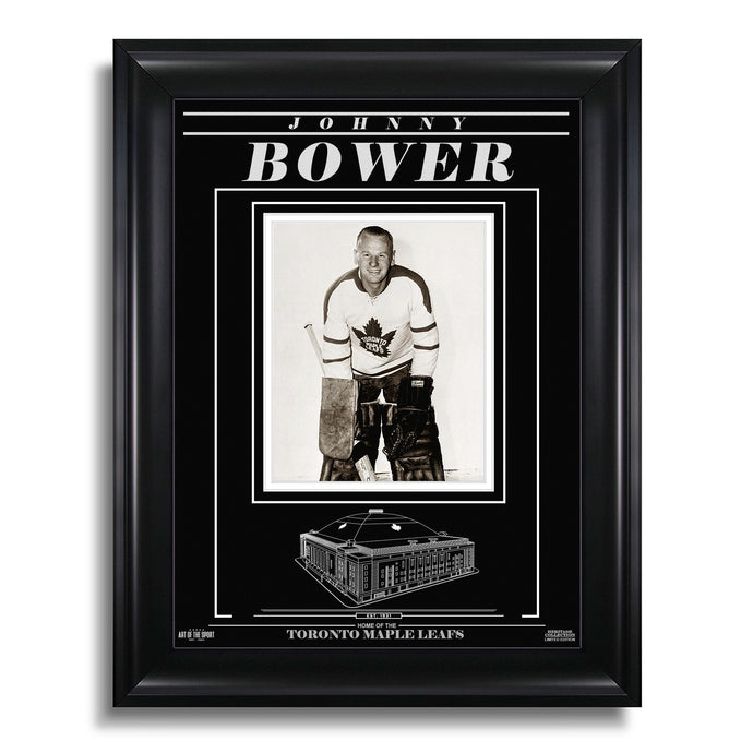 Johnny Bower Toronto Maple Leafs Engraved Framed Photo - Still