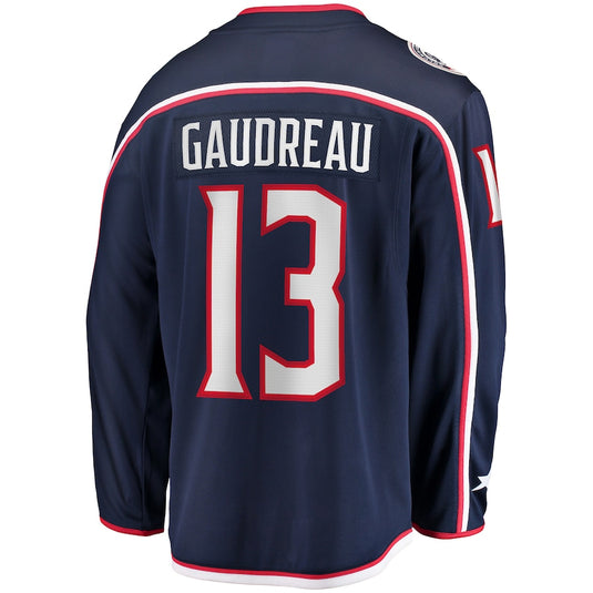 Johnny Gaudreau Columbus Blue Jackets NHL Fanatics Breakaway Home Jersey
