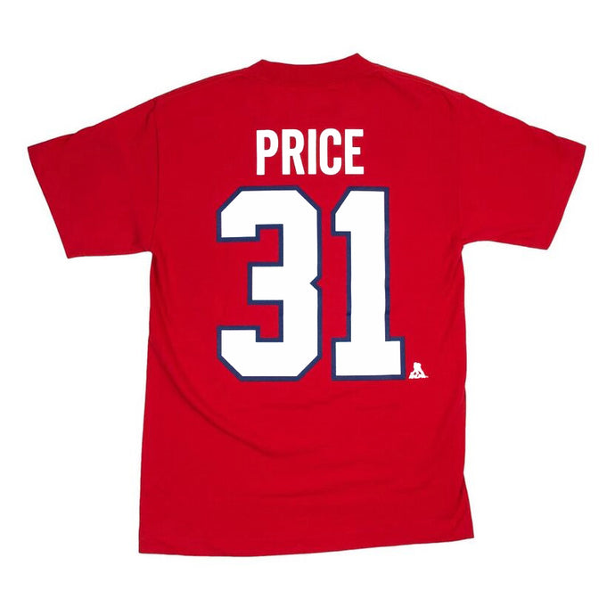 T-shirt avec nom et numéro du joueur Carey Price des Canadiens de Montréal pour jeunes