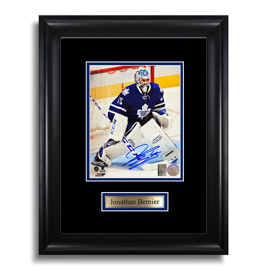 Jonathan Bernier Signed Toronto Maple Leafs Framed Photo