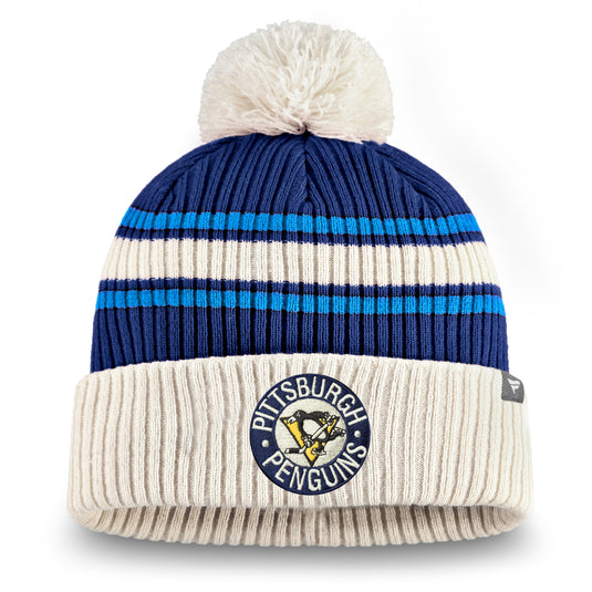 Tuque en tricot à revers True Classic de la LNH des Penguins de Pittsburgh