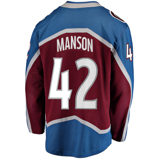 Josh Manson Colorado Avalanche NHL Fanatics Breakaway Home Jersey