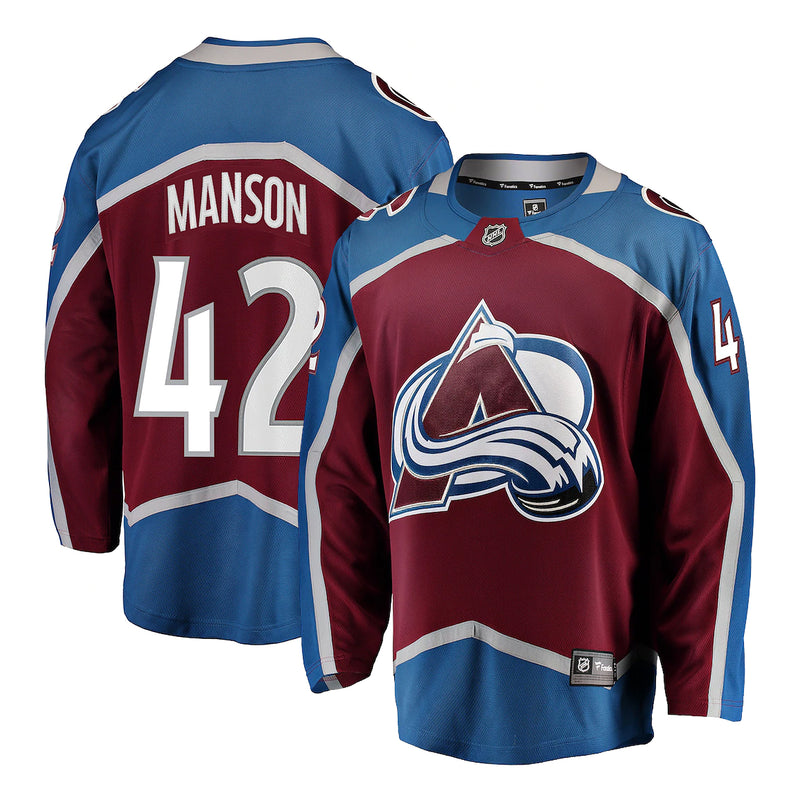 Chargez l&#39;image dans la visionneuse de la galerie, Josh Manson Colorado Avalanche NHL Fanatics Breakaway Maillot Domicile
