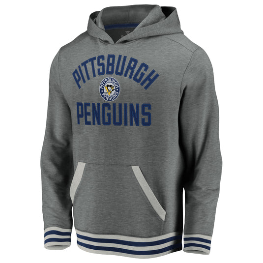 Sweat à capuche vintage en polaire super doux des Penguins de Pittsburgh de la LNH