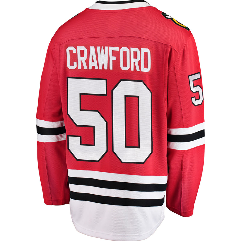 Chargez l&#39;image dans la visionneuse de la galerie, Corey Crawford Chicago Blackhawks NHL Fanatics Breakaway Maillot Domicile
