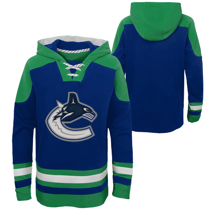 Sweat à capuche de hockey incontournable de la LNH des Canucks de Vancouver pour jeunes