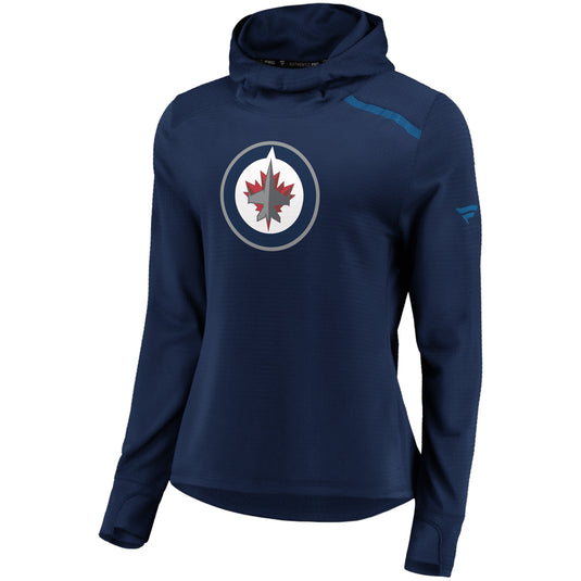 Sweat à capuche authentique pour patinoire professionnelle de la LNH des Jets de Winnipeg pour femmes