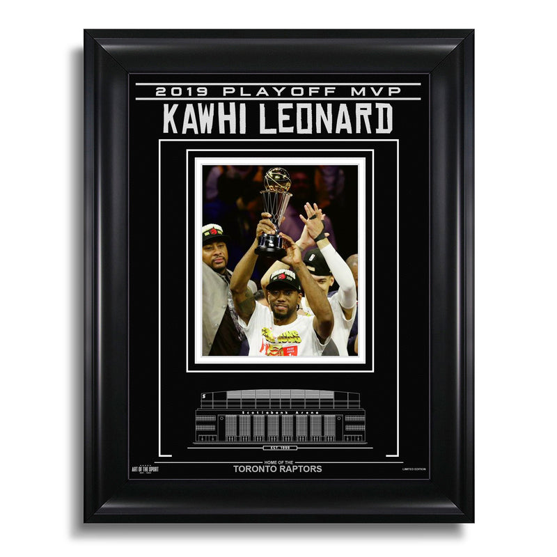 Load image into Gallery viewer, Kawhi Leonard Toronto Raptors Engraved Framed Photo - 2019 Playoff MVP
