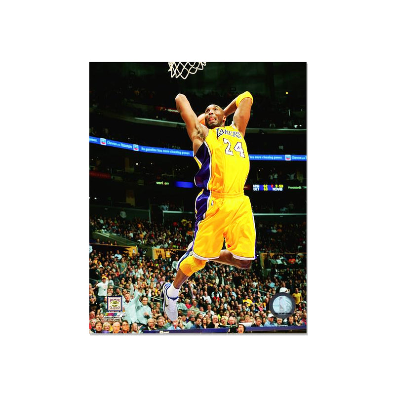 Load image into Gallery viewer, Kobe Bryant Los Angeles Lakers Engraved Framed Photo - Action Dunk
