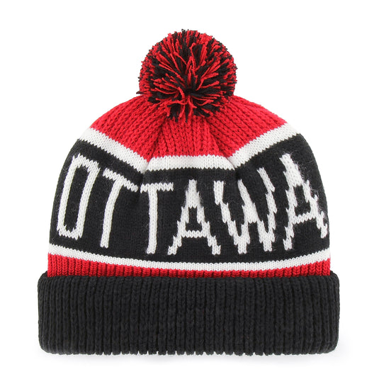 Tuque en tricot à revers NHL City des Sénateurs d'Ottawa