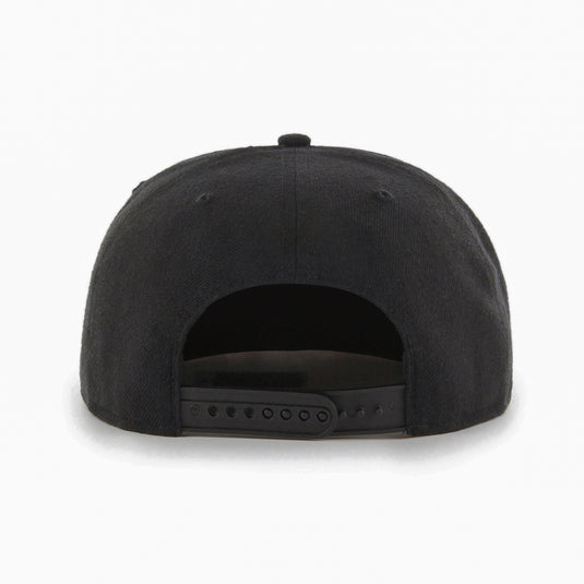 Casquette de capitaine Sure Shot NBA noir sur noir des Raptors de Toronto