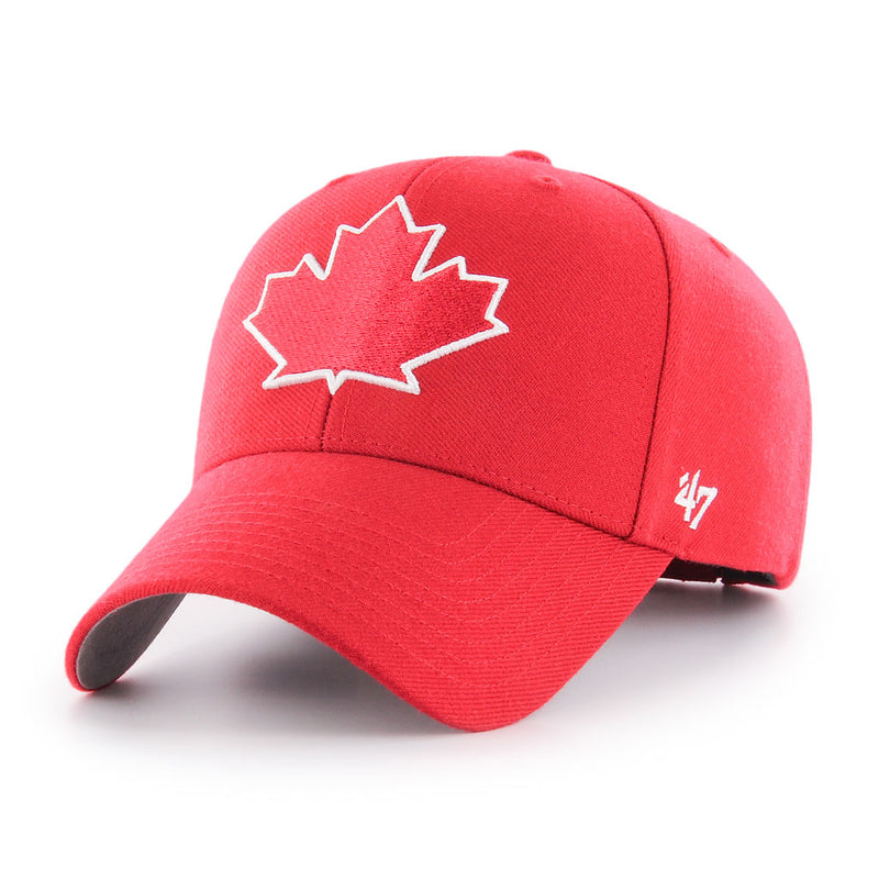 Chargez l&#39;image dans la visionneuse de la galerie, Casquette MVP rouge avec logo feuille MLB des Blue Jays de Toronto
