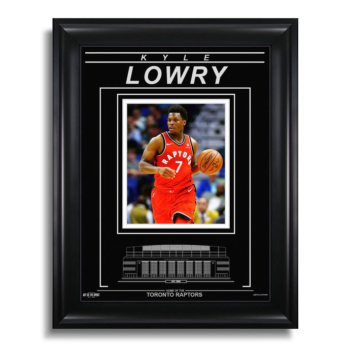 Kyle Lowry Toronto Raptors Photo encadrée gravée – Action Focus