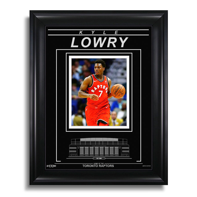 Load image into Gallery viewer, Kyle Lowry Toronto Raptors Engraved Framed Photo - Action Focus
