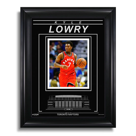 Kyle Lowry Toronto Raptors Engraved Framed Photo - Action Focus