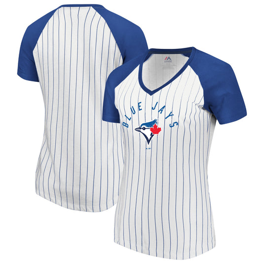Ladies' Toronto Blue Jays MLB Paid Our Dues V-Neck T-Shirt