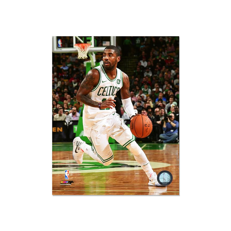 Load image into Gallery viewer, Kyrie Irving Boston Celtics Engraved Framed Photo - Action
