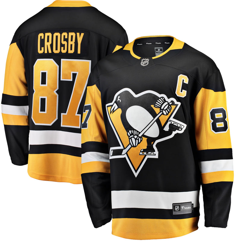 Chargez l&#39;image dans la visionneuse de la galerie, Sidney Crosby Pittsburgh Penguins NHL Fanatics Breakaway Maillot Domicile
