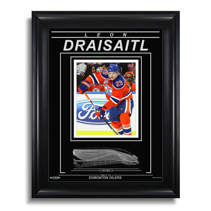 Leon Draisaitl Edmonton Oilers Engraved Framed Photo - Action Flex