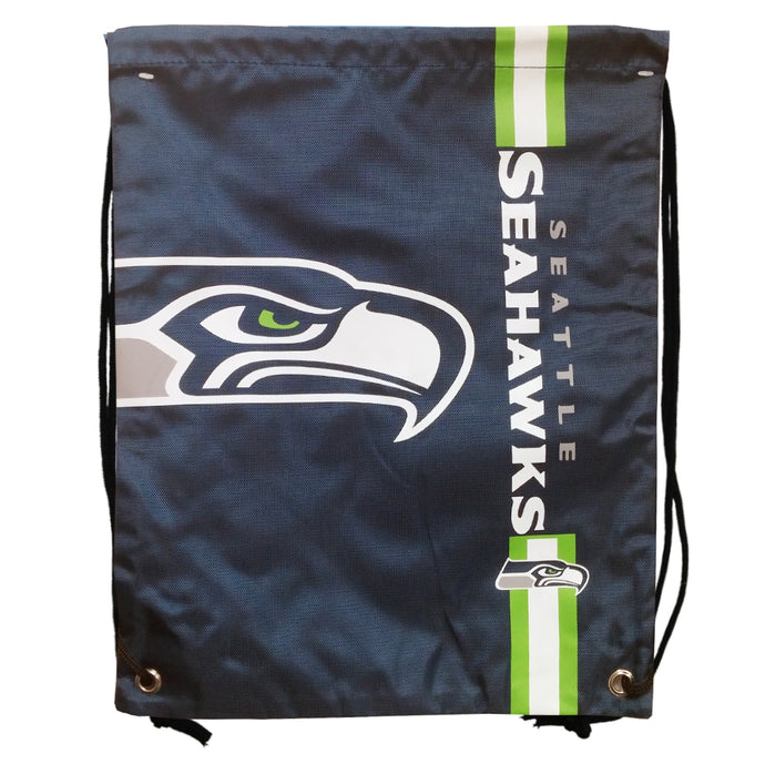 Seattle Seahawks NFL Big Logo Drawstring Bag