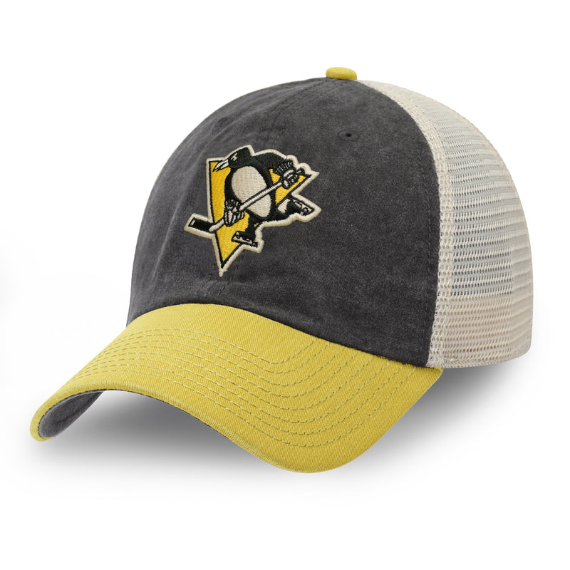 Chargez l&#39;image dans la visionneuse de la galerie, Casquette Hanovre NHL des Penguins de Pittsburgh
