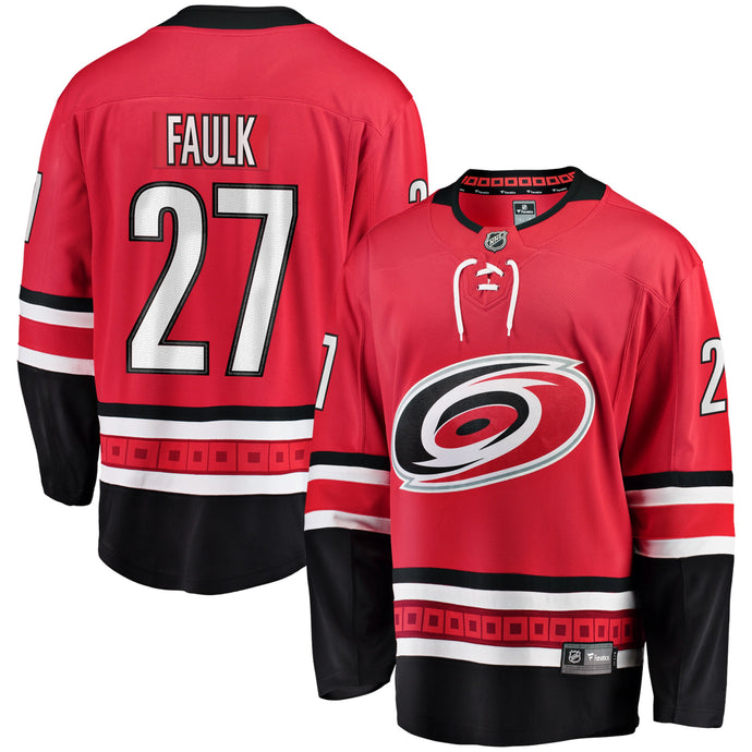 Justin Faulk Carolina Hurricanes NHL Fanatics Breakaway Maillot Domicile