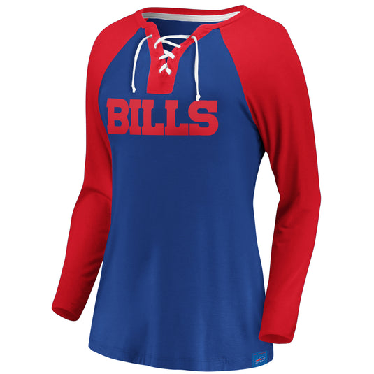 Manches longues à lacets Buffalo Bills NFL Fanatics Break Out Play pour femmes