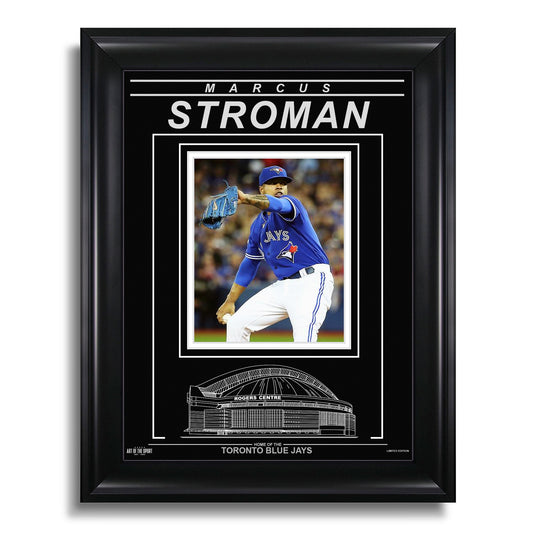 Marcus Stroman Toronto Blue Jays Engraved Framed Photo - Action Pitch V