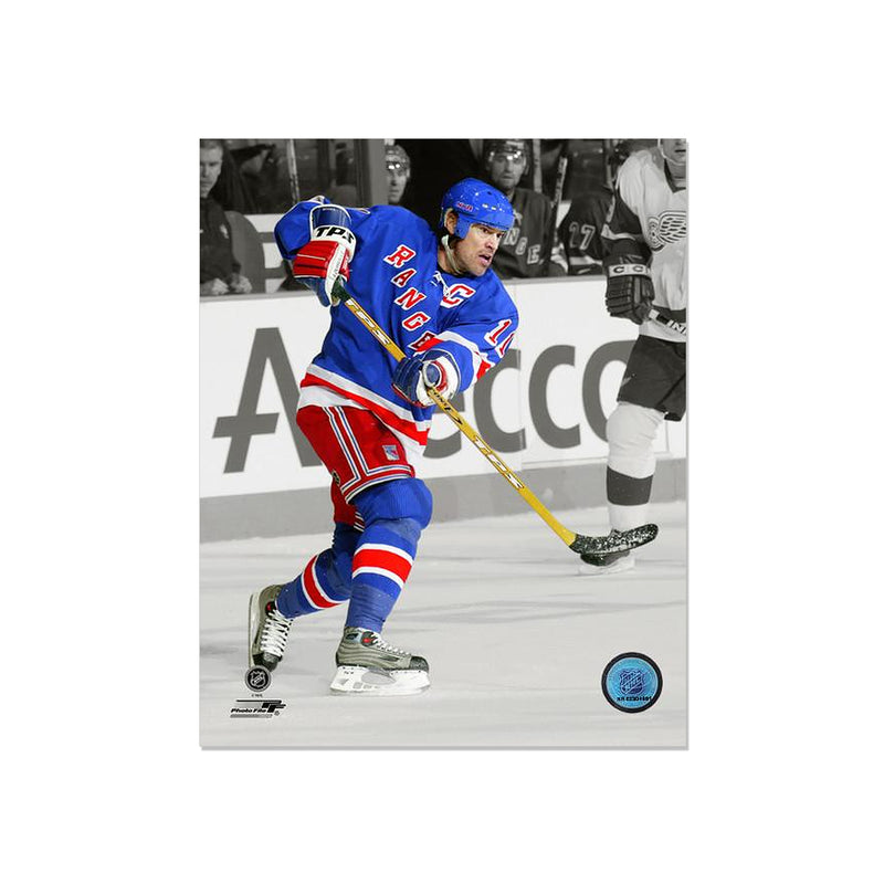 Chargez l&#39;image dans la visionneuse de la galerie, Mark Messier New York Rangers Photo encadrée gravée – Action
