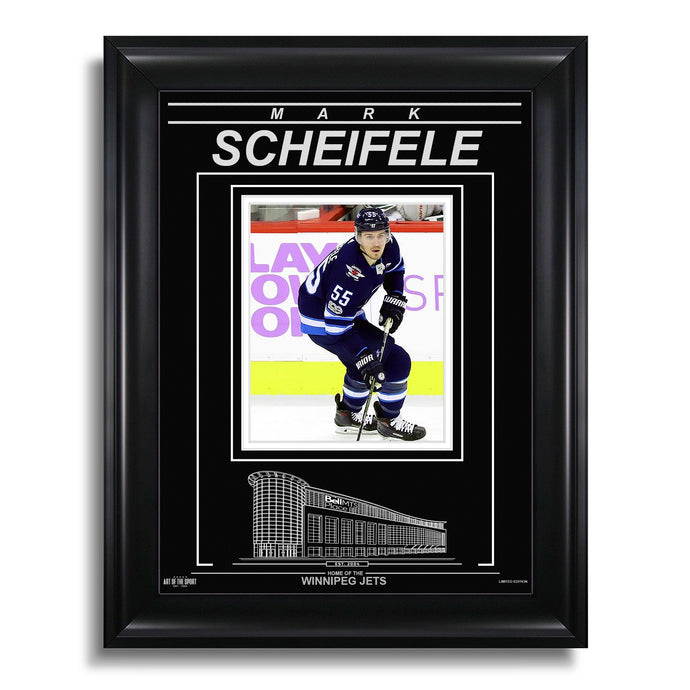 Mark Scheifele Winnipeg Jets Engraved Framed Photo - Action