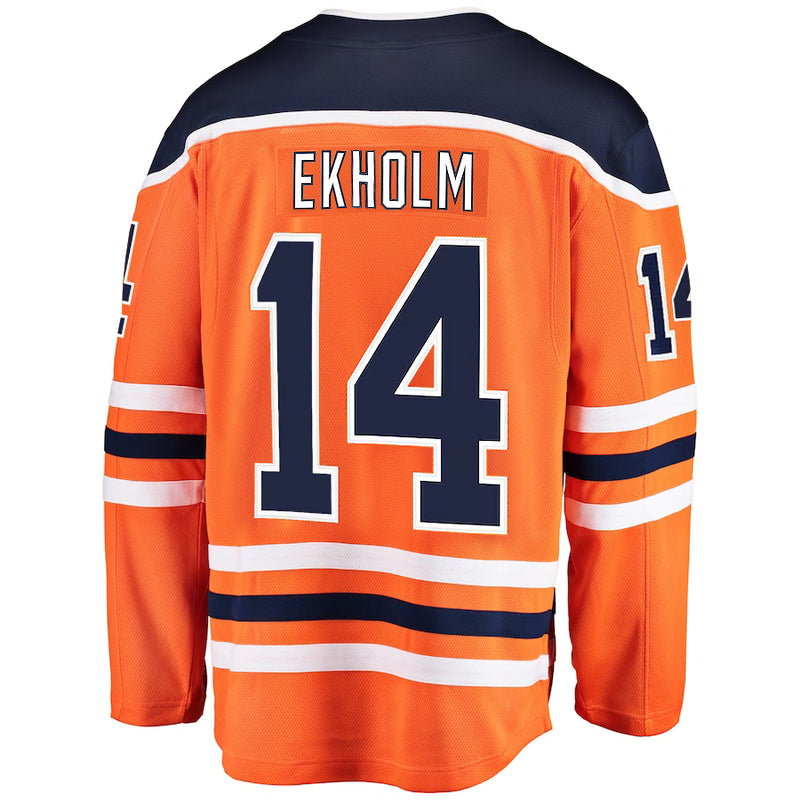 Chargez l&#39;image dans la visionneuse de la galerie, Mattias Ekholm Edmonton Oilers NHL Fanatics Breakaway Maillot Domicile
