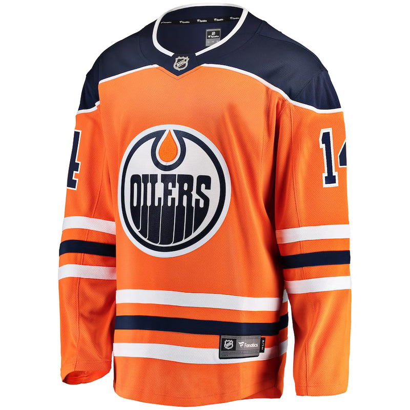 Chargez l&#39;image dans la visionneuse de la galerie, Mattias Ekholm Edmonton Oilers NHL Fanatics Breakaway Maillot Domicile
