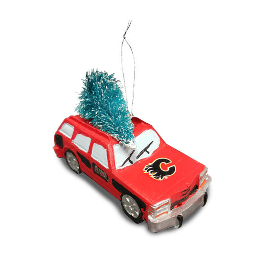 Ornement d'arbre de wagon de la LNH des Flames de Calgary