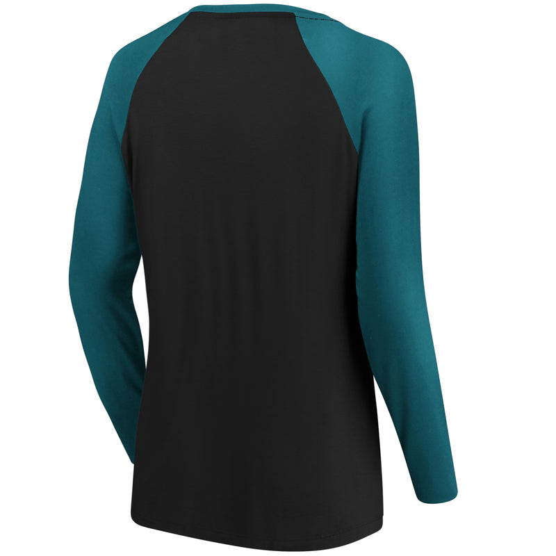 Load image into Gallery viewer, Ladies&#39; Jacksonville Jaguars NFL Fanatics Break Out Play Lace-Up Long Sleeve
