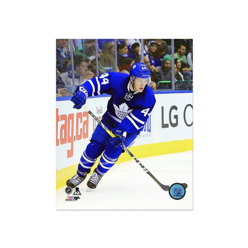 Load image into Gallery viewer, Morgan Rielly Toronto Maple Leafs Engraved Framed Photo - Action
