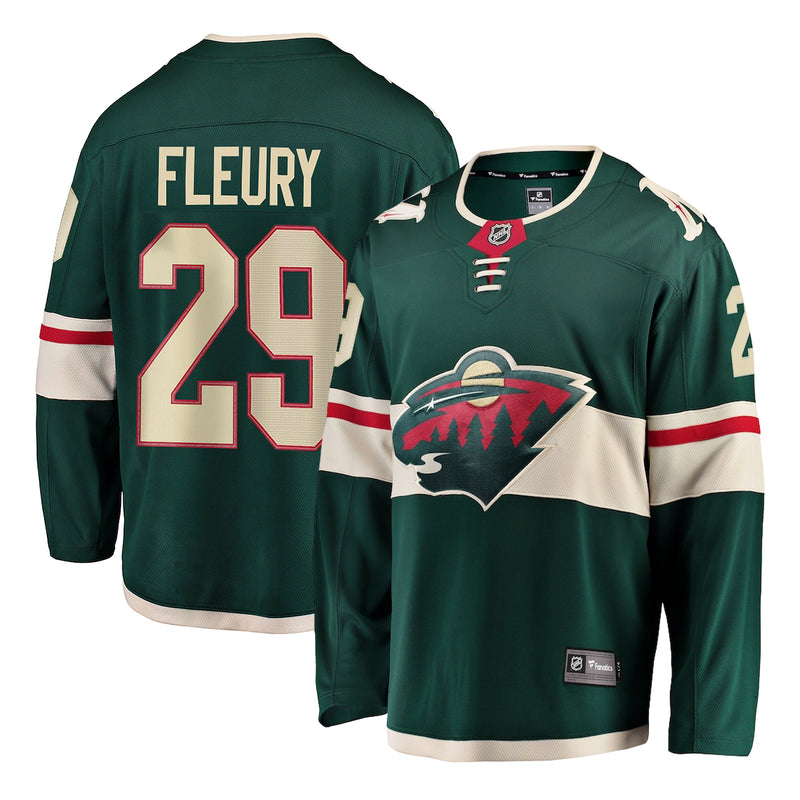 Chargez l&#39;image dans la visionneuse de la galerie, Marc-André Fleury Minnesota Wild NHL Fanatics Breakaway Maillot Domicile
