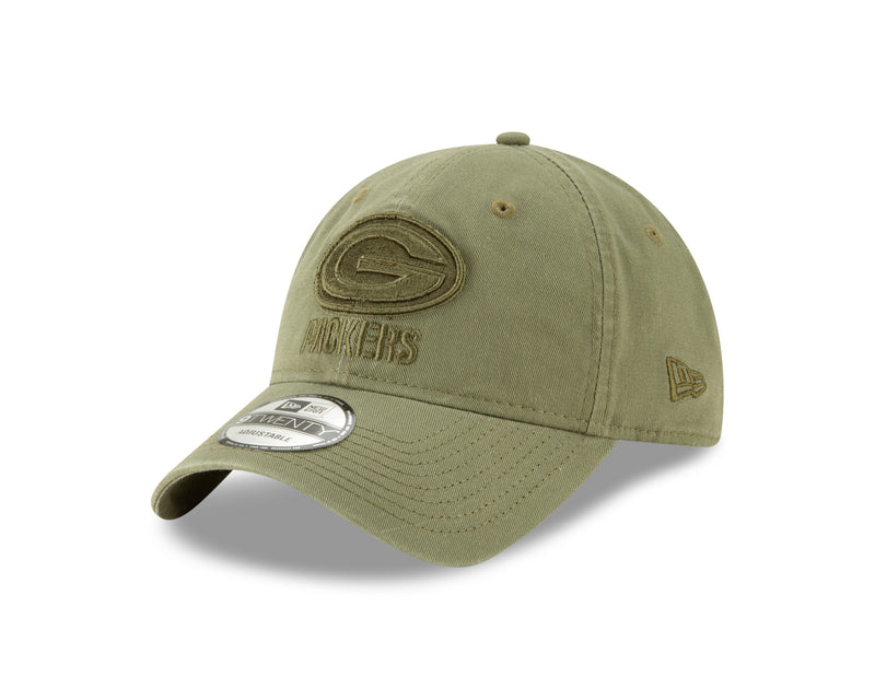 Load image into Gallery viewer, Green Bay Packers NFL Core Classic Army Green 9TWENTY Cap
