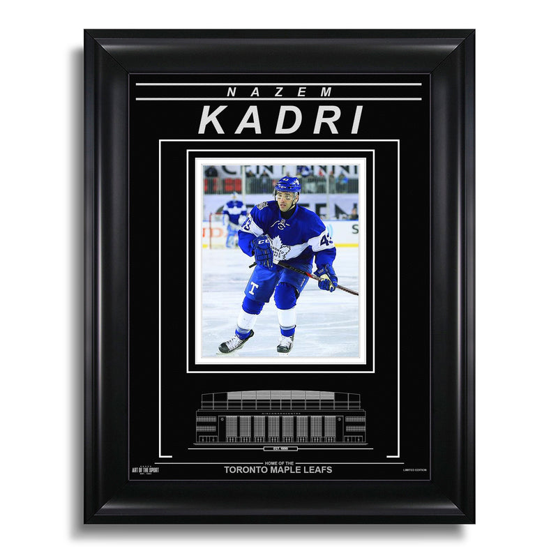 Chargez l&#39;image dans la visionneuse de la galerie, Photo encadrée gravée Nazem Kadri des Maple Leafs de Toronto - Classique du centenaire
