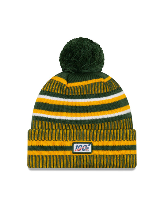 Green Bay Packers NFL New Era Sideline Home Official Cuffed Knit Toque