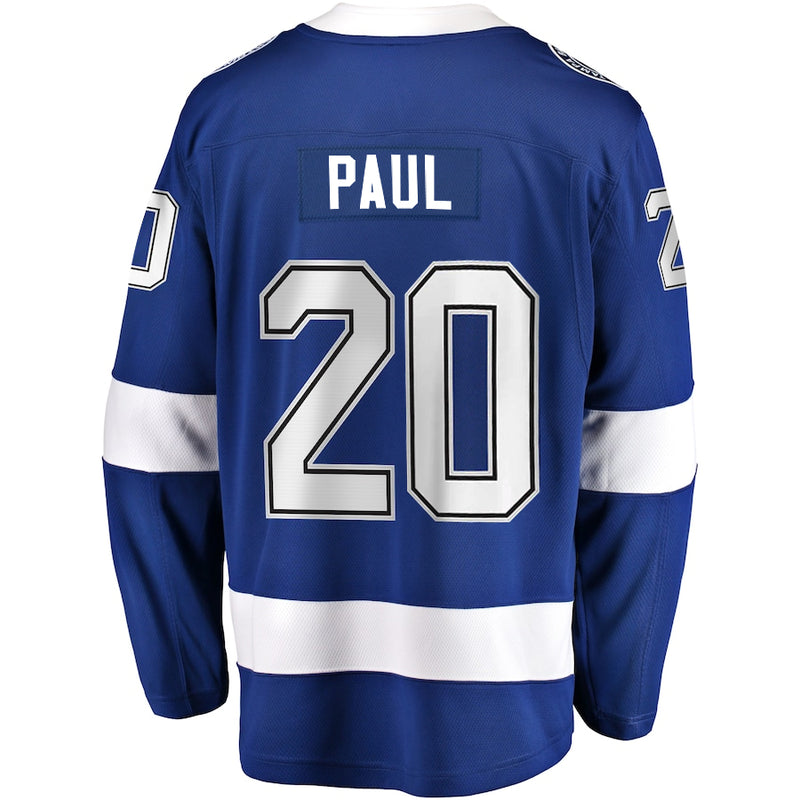 Chargez l&#39;image dans la visionneuse de la galerie, Nick Paul Tampa Bay Lightning NHL Fanatics Breakaway Maillot Domicile
