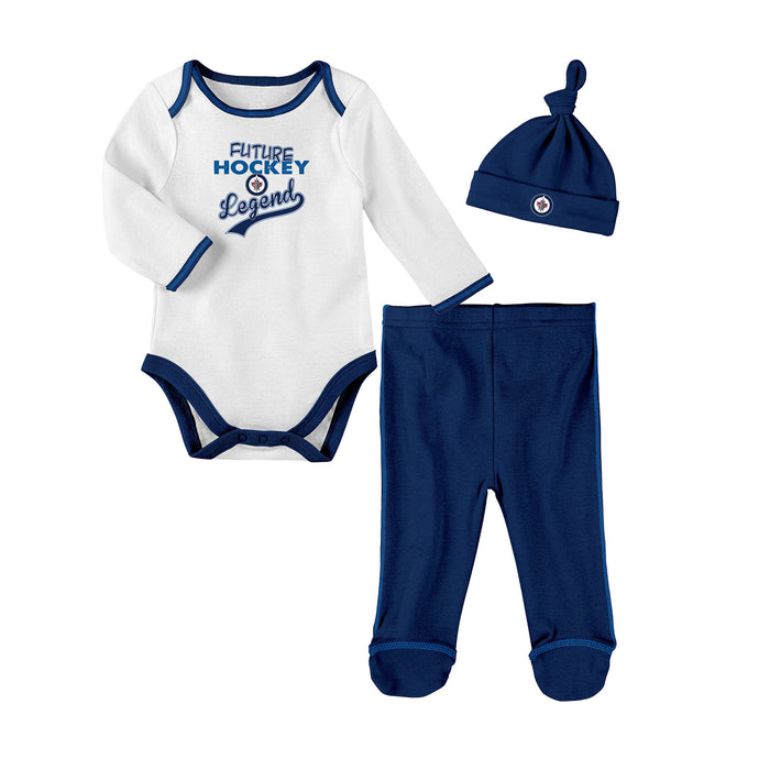 Ensemble pantalon et chapeau NHL Future Legend Creeper des Jets de Winnipeg pour bébé