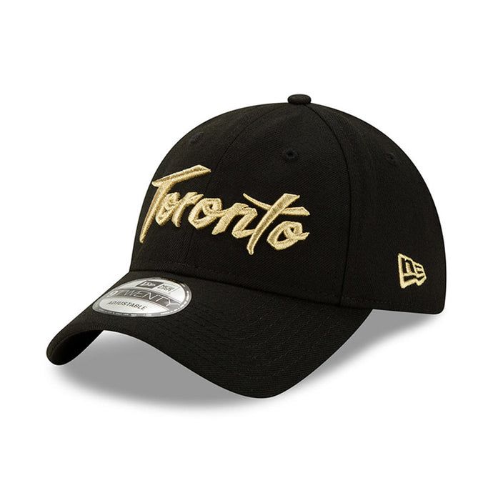 Toronto Raptors NBA Authentics City Series Gold Wordmark 9TWENTY Cap