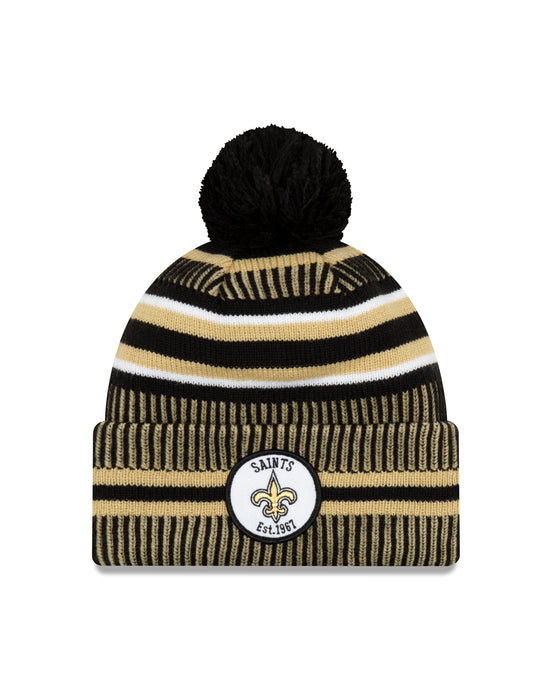 New Orleans Saints NFL New Era Sideline Home Official Cuffed Knit Toque