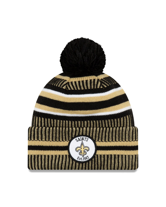 New Orleans Saints NFL New Era Sideline Home Official Cuffed Knit Toque