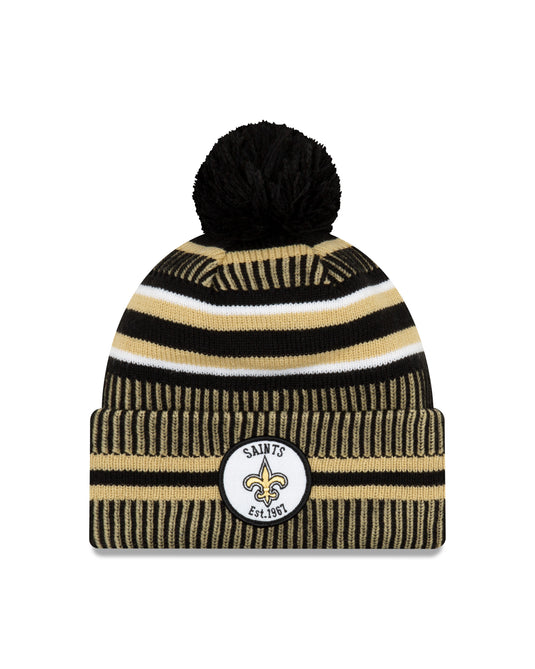 New Orleans Saints NFL New Era Sideline Home Official Cuffed Knit Toque