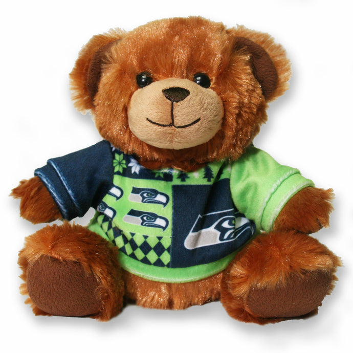 Ours pull laid en peluche des Seahawks de Seattle de 7,5 po