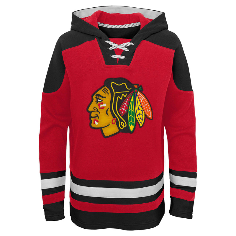Chargez l&#39;image dans la visionneuse de la galerie, Sweat à capuche de hockey incontournable de la LNH des Blackhawks de Chicago pour jeunes
